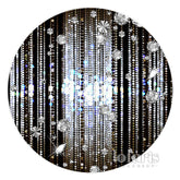 Lofaris Lighting Silver Lines Black Circle Birthday Backdrop